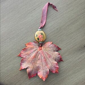 Real Leaf Preserved inCopper Ornament